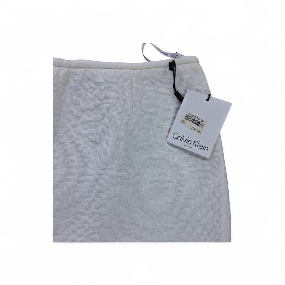 🆕️ Calvin Klein Suits Cream Pencil Skirt Womens Size 8 - Picture 3 of 11
